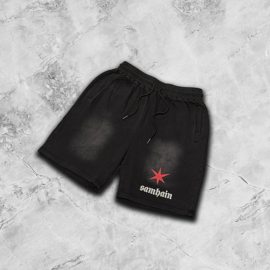 SAMHAIN BLACK WASH SHORTS