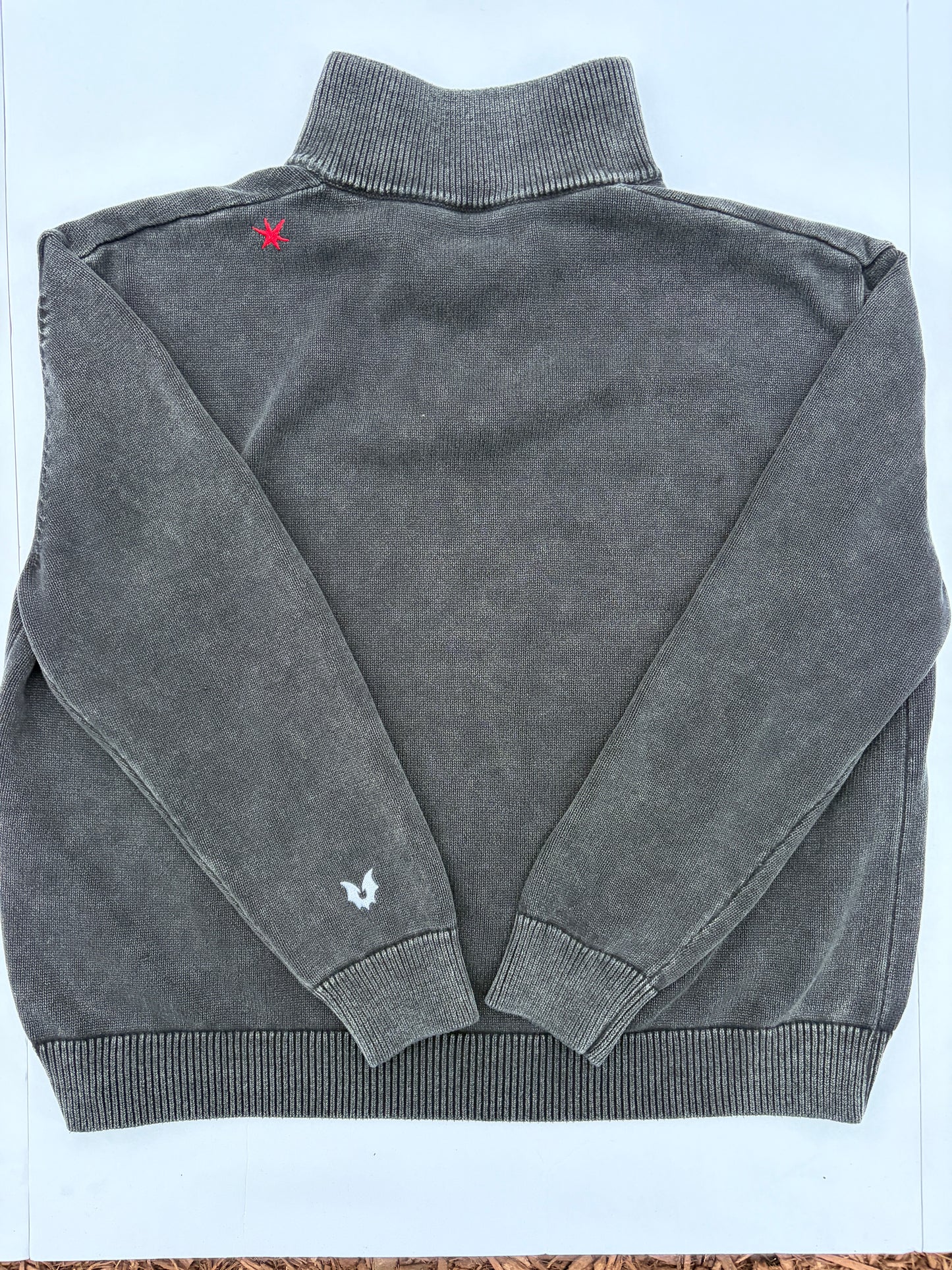SAMHAIN ACID WASH QUARTER ZIP