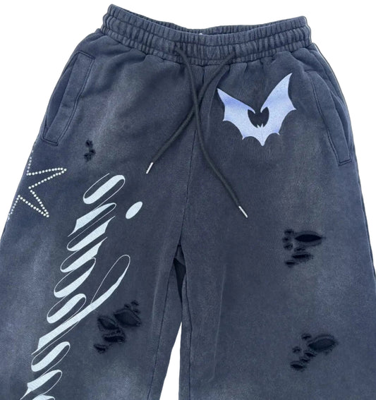 SAMHAIN DISTRESSED WASH SWEATPANTS