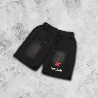 SAMHAIN BLACK WASH SHORTS