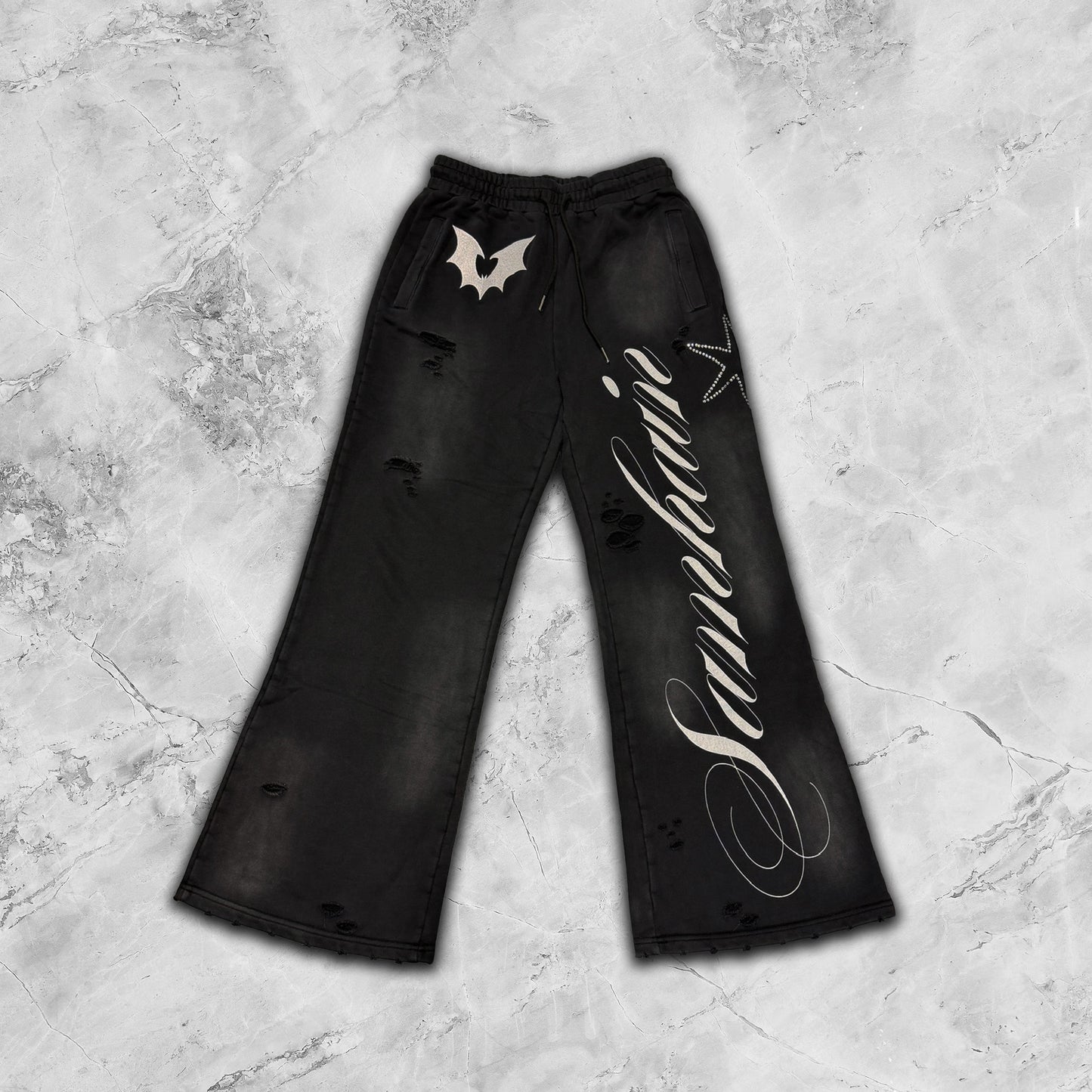 SAMHAIN DISTRESSED WASH SWEATPANTS