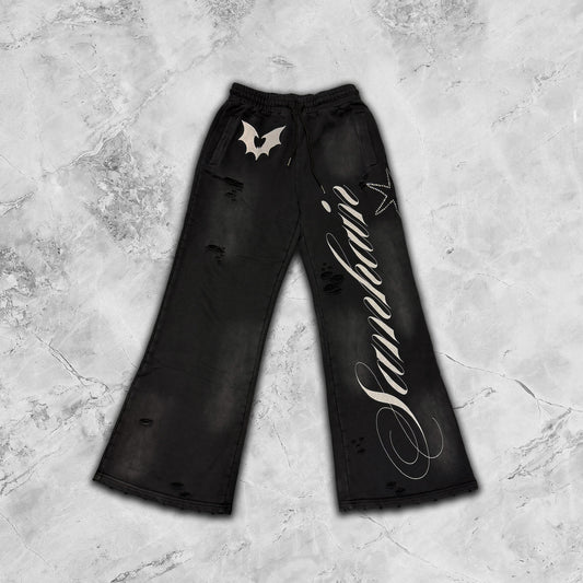 SAMHAIN DISTRESSED WASH SWEATPANTS