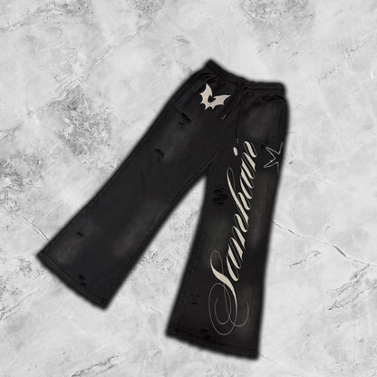 SAMHAIN DISTRESSED WASH SWEATPANTS