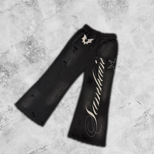 SAMHAIN DISTRESSED WASH SWEATPANTS